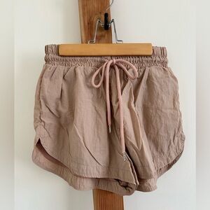 Forever 21 Light Brown Drawstring Athletic Shorts